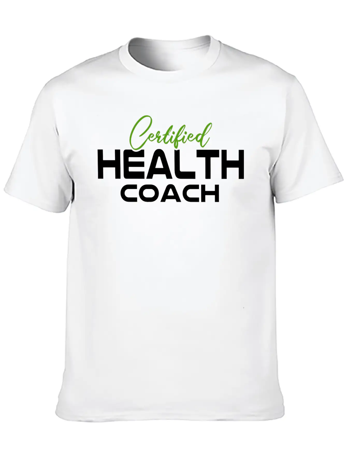 Mental Health Awareness Certified Health Coach T-S Casual Graphic T-Shirt – Simple And Comfortable Daily Wear