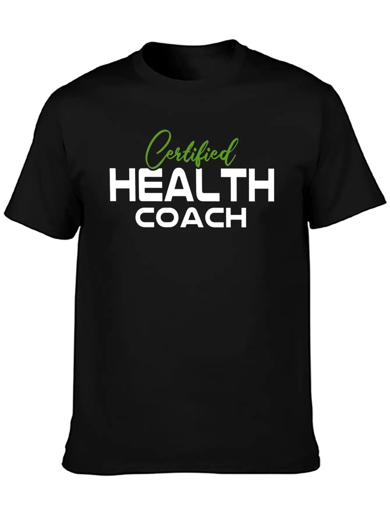 Mental Health Awareness Certified Health Coach T-S Casual Graphic T-Shirt – Simple And Comfortable Daily Wear