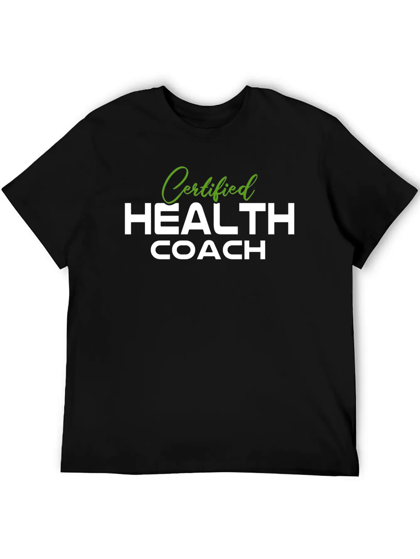 Mental Health Awareness Certified Health Coach T-S Casual Graphic T-Shirt – Simple And Comfortable Daily Wear