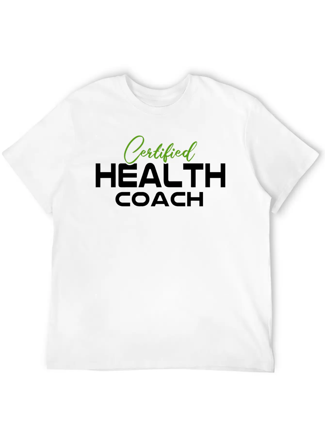 Mental Health Awareness Certified Health Coach T-S Casual Graphic T-Shirt – Simple And Comfortable Daily Wear