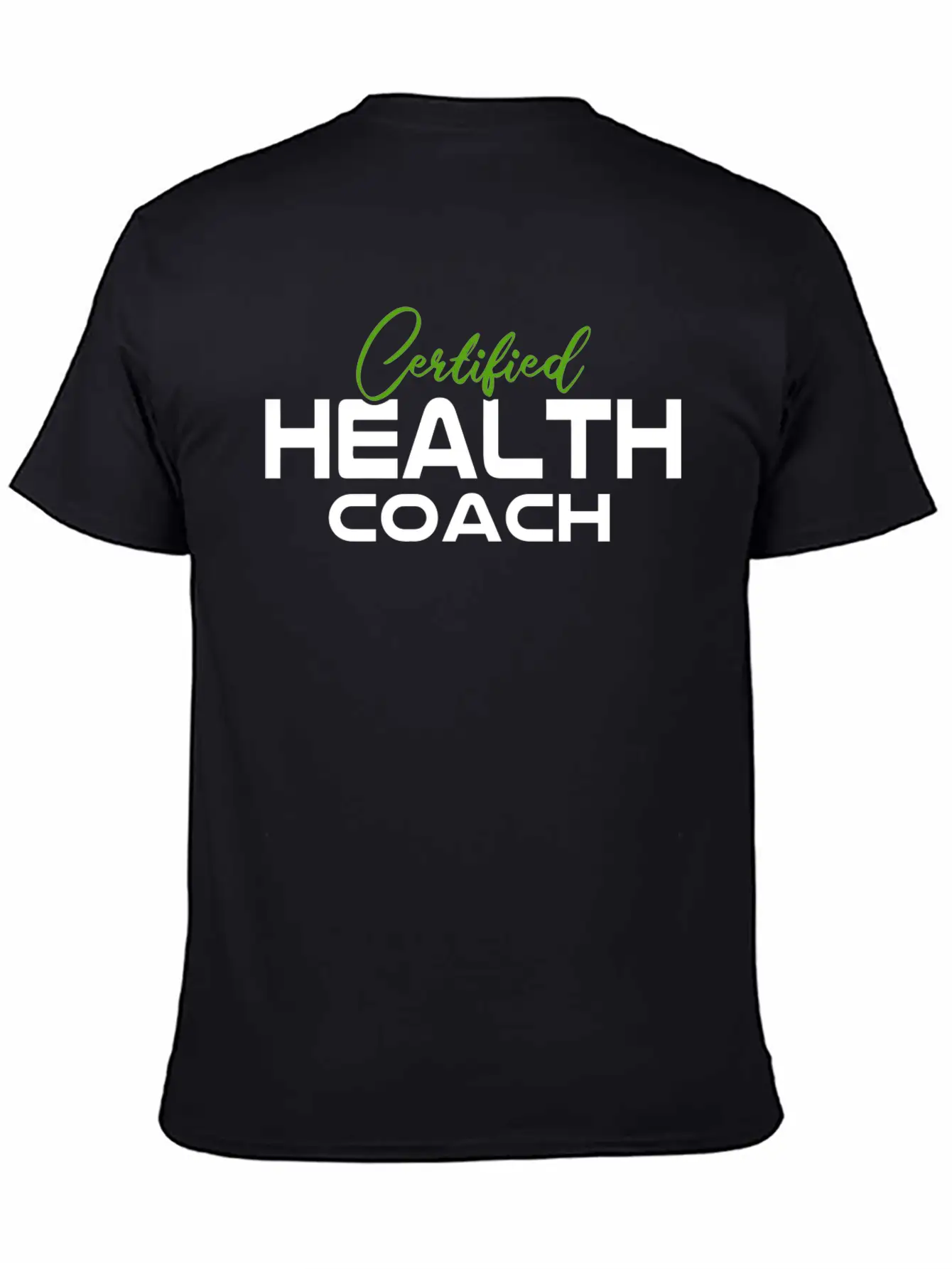 Mental Health Awareness Certified Health Coach T-S Casual Graphic T-Shirt – Simple And Comfortable Daily Wear