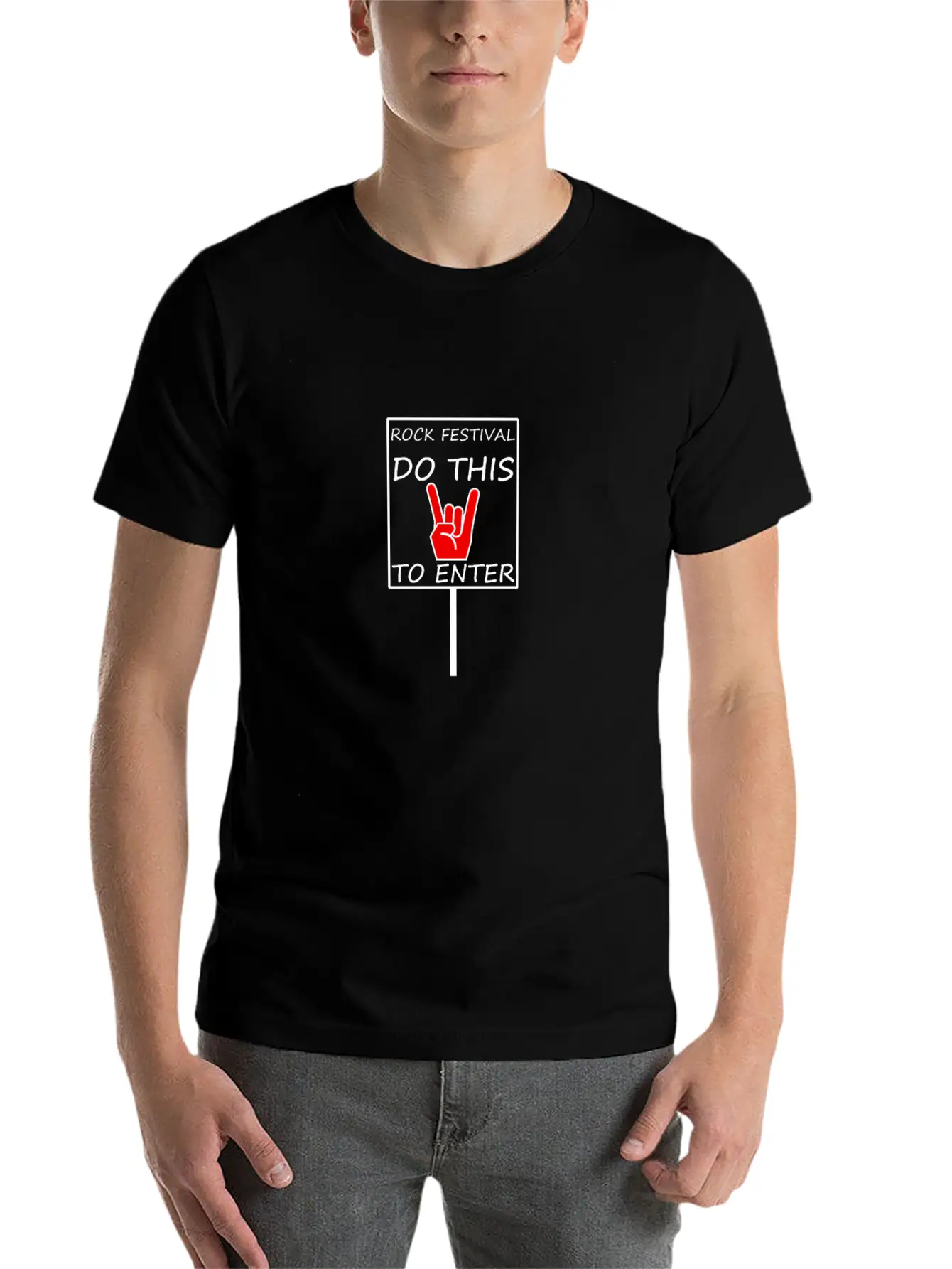 METAL - ROCK FESTIVAL DO THIS TO ENTER Classic Cotton Tee – Unisex Comfort For Any Season