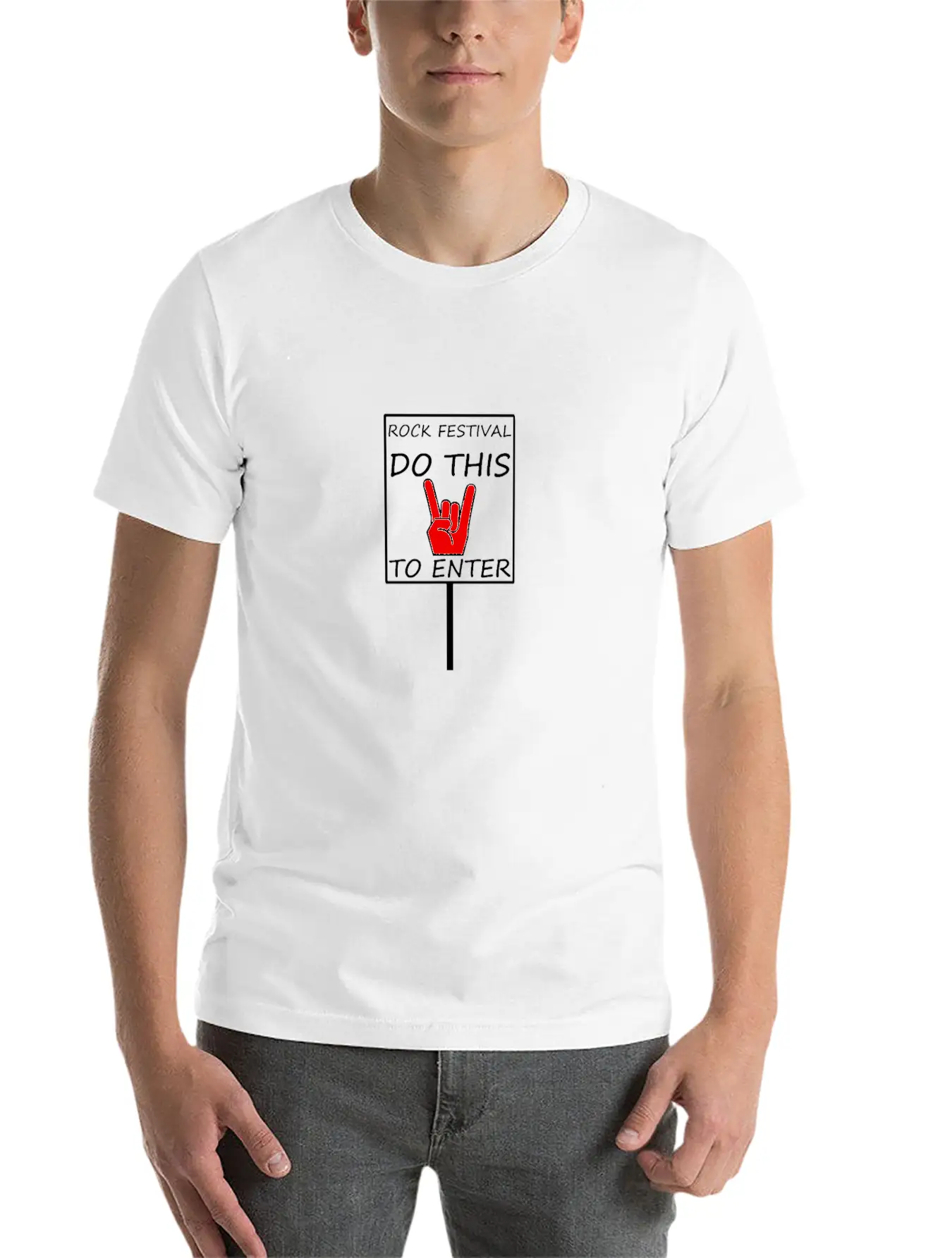 METAL - ROCK FESTIVAL DO THIS TO ENTER Classic Cotton Tee – Unisex Comfort For Any Season
