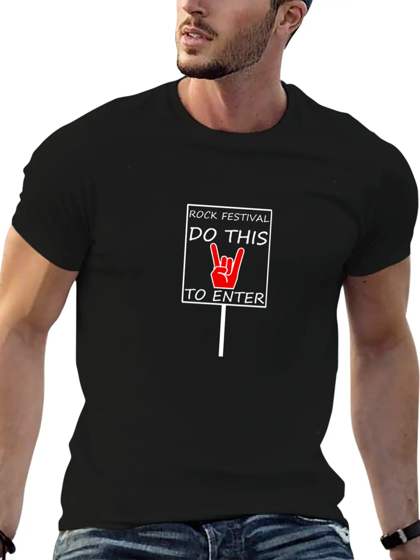 METAL - ROCK FESTIVAL DO THIS TO ENTER Classic Cotton Tee – Unisex Comfort For Any Season