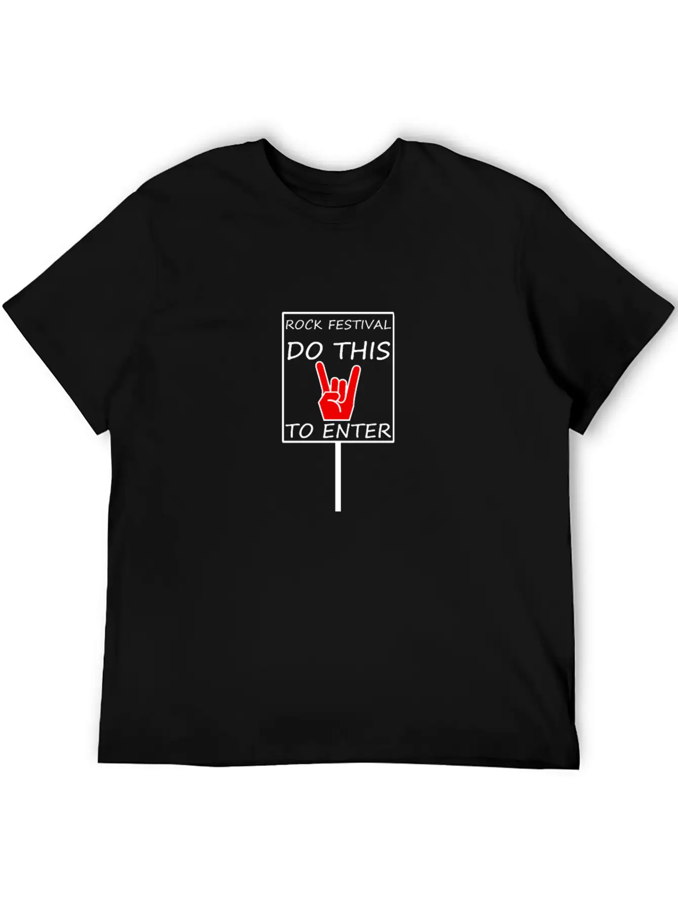 METAL - ROCK FESTIVAL DO THIS TO ENTER Classic Cotton Tee – Unisex Comfort For Any Season