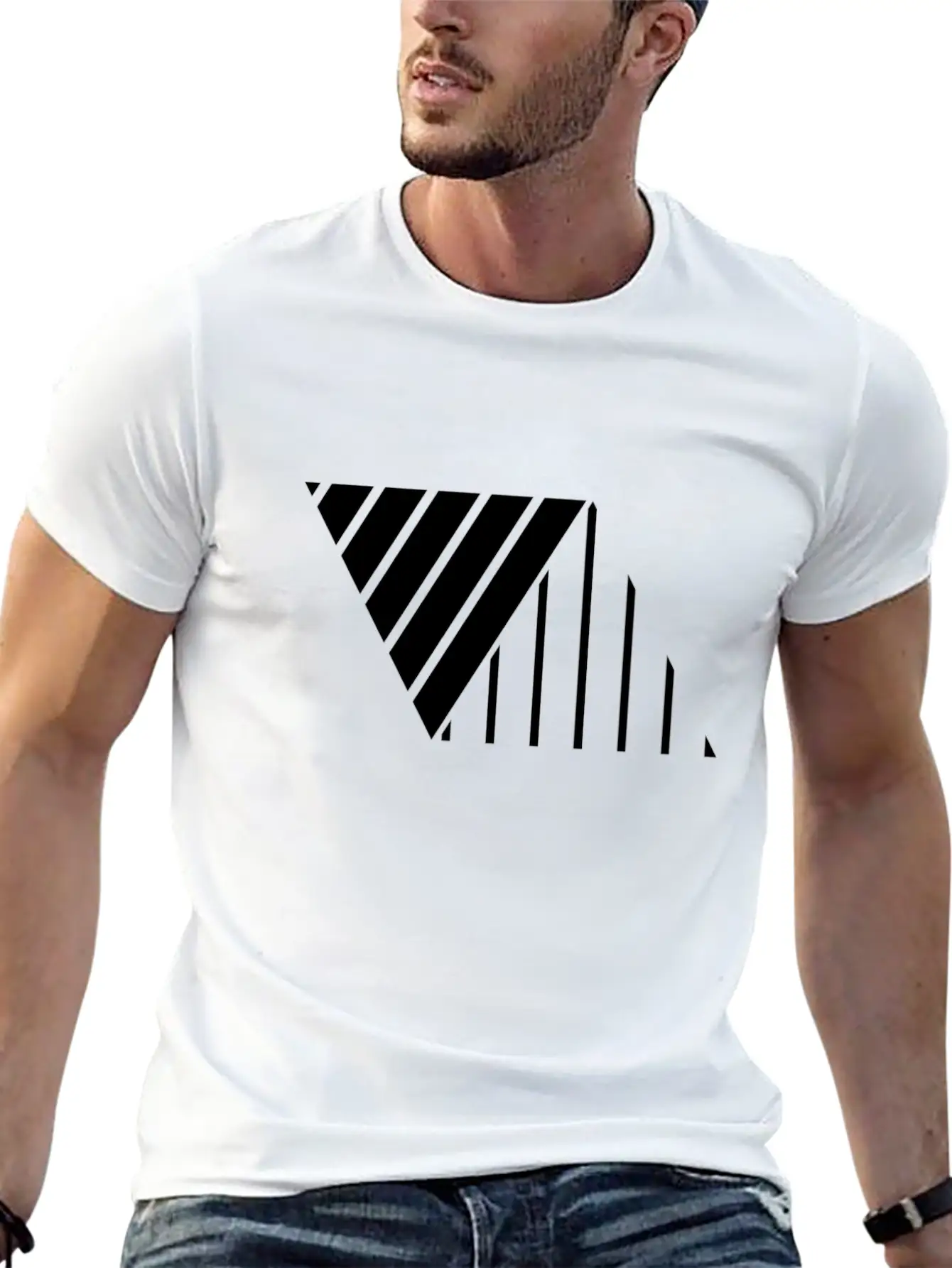 Minimal Geometric 238 Classic Cotton Tee – Unisex Comfort For Any Season