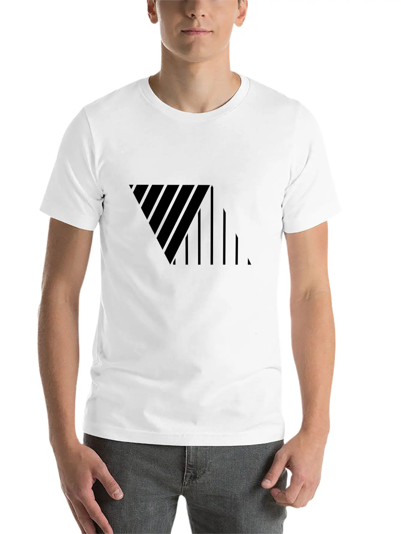 Minimal Geometric 238 Classic Cotton Tee – Unisex Comfort For Any Season