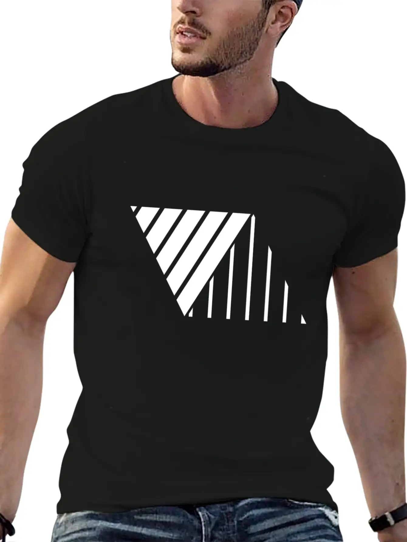 Minimal Geometric 238 Classic Cotton Tee – Unisex Comfort For Any Season