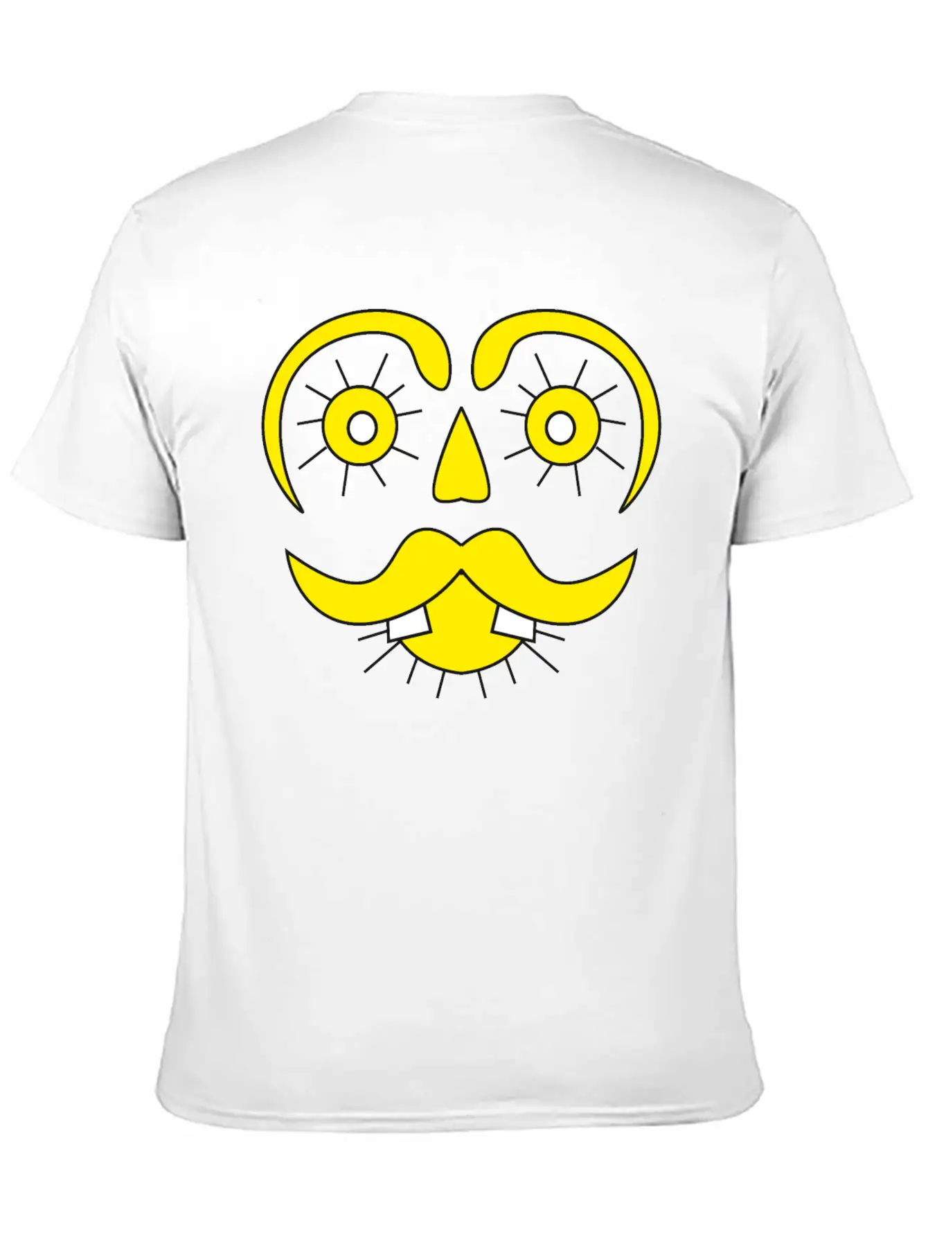 Mister Sunface Funny Character Face Classic Cotton Tee – Unisex Comfort For Any Season