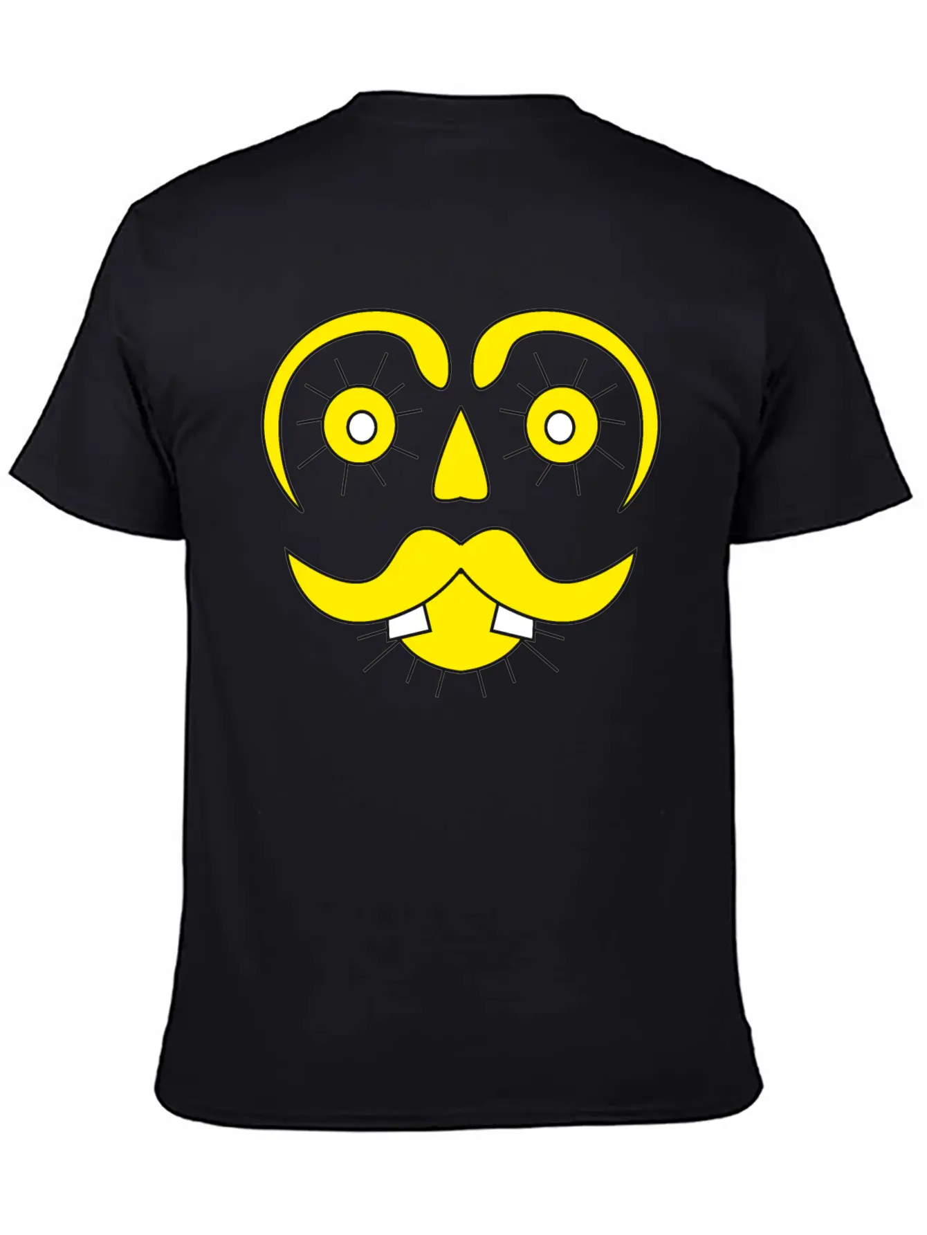 Mister Sunface Funny Character Face Classic Cotton Tee – Unisex Comfort For Any Season