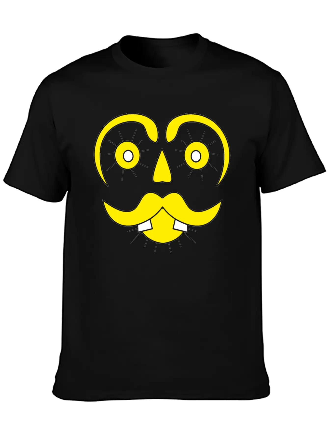 Mister Sunface Funny Character Face Classic Cotton Tee – Unisex Comfort For Any Season