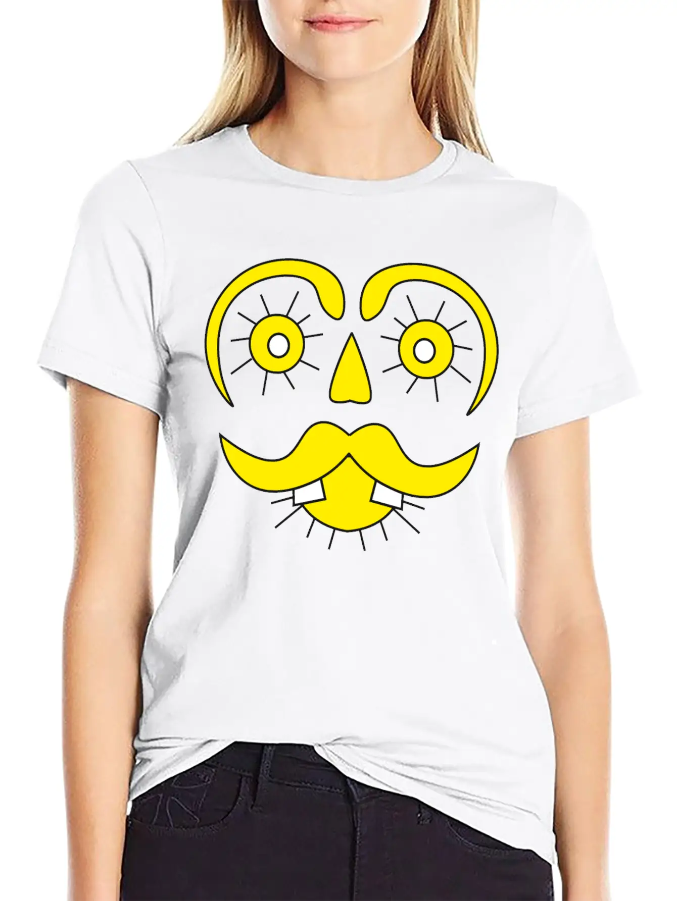 Mister Sunface Funny Character Face Classic Cotton Tee – Unisex Comfort For Any Season