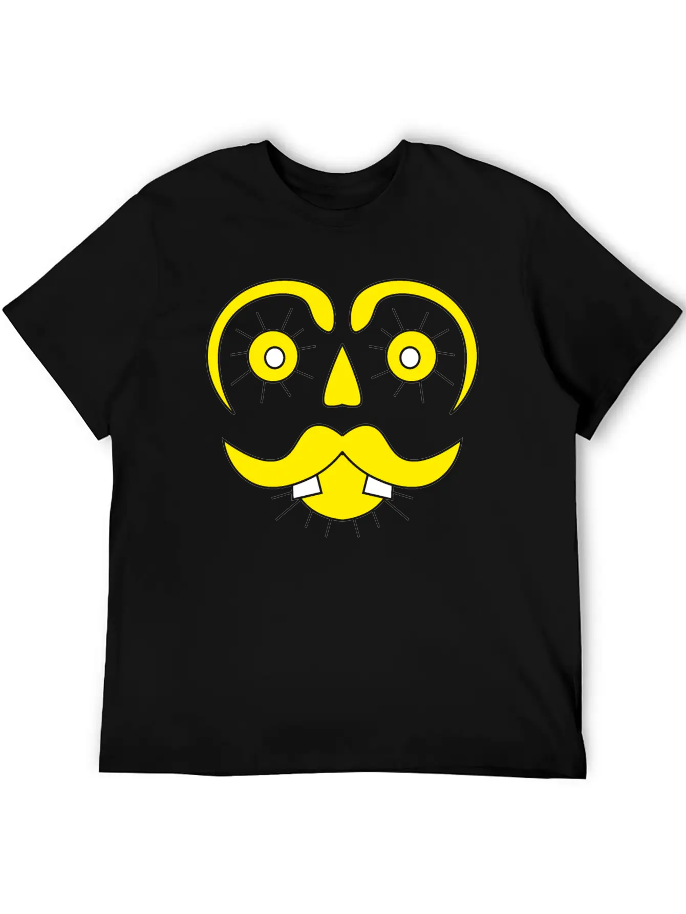 Mister Sunface Funny Character Face Classic Cotton Tee – Unisex Comfort For Any Season
