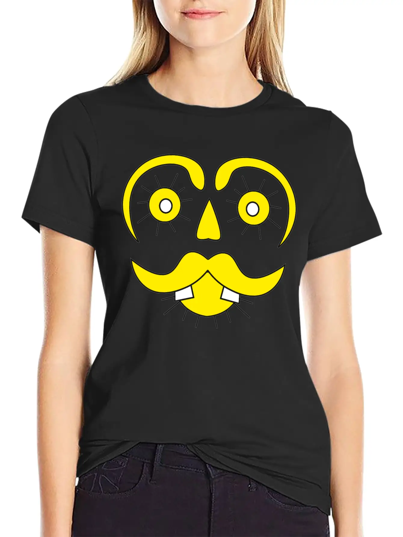 Mister Sunface Funny Character Face Classic Cotton Tee – Unisex Comfort For Any Season