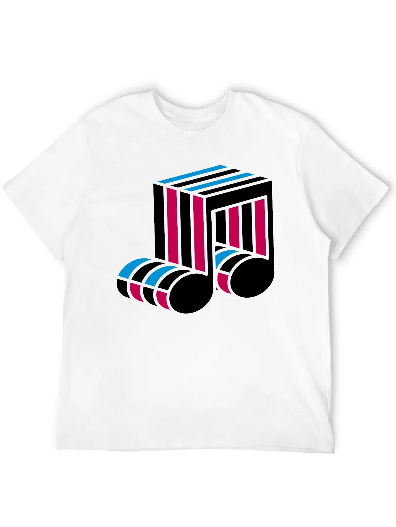 Music Note Colorful Techno Dance Pattern Symbol Co Classic Cotton Tee – Unisex Comfort For Any Season