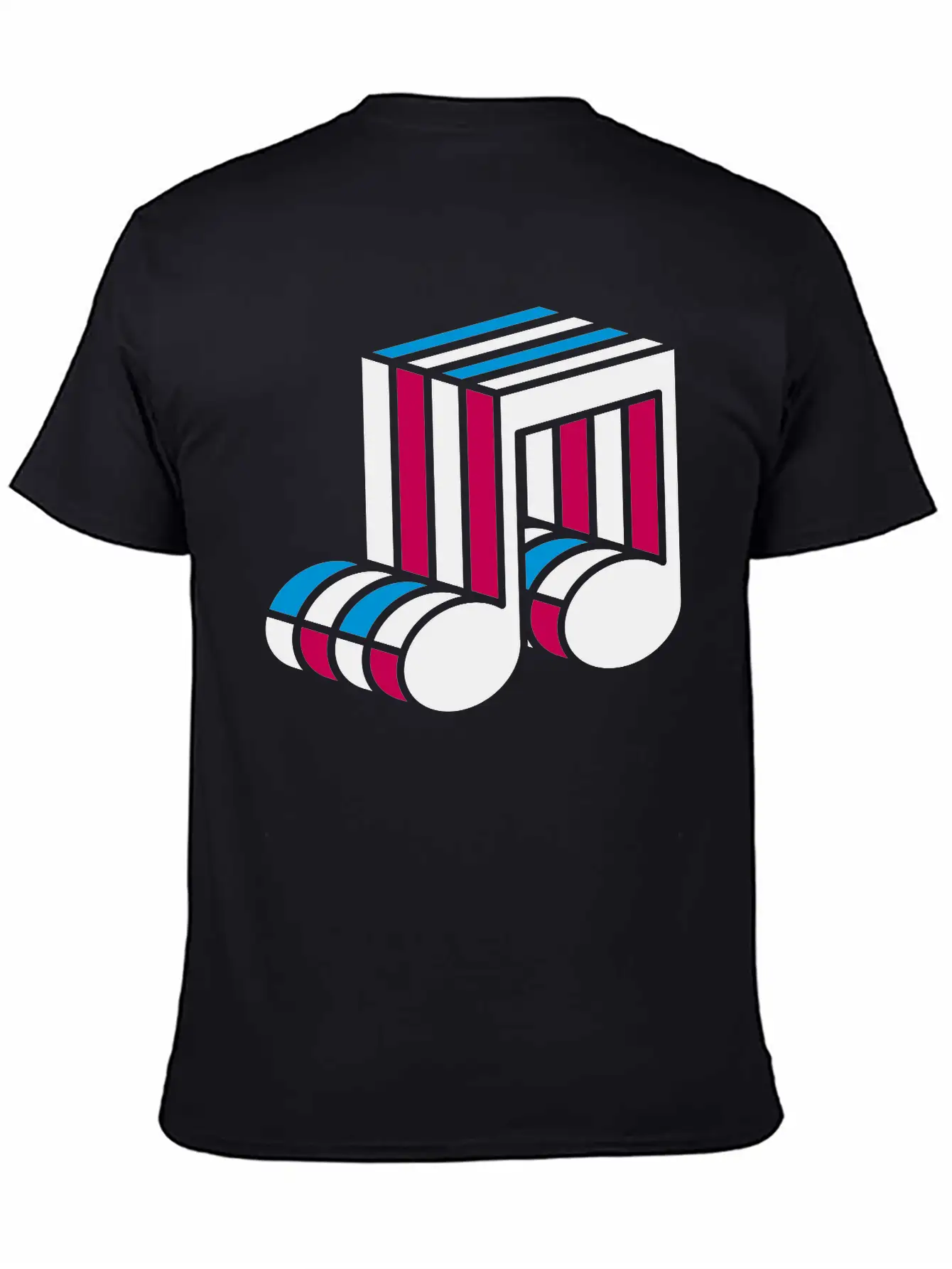 Music Note Colorful Techno Dance Pattern Symbol Co Classic Cotton Tee – Unisex Comfort For Any Season