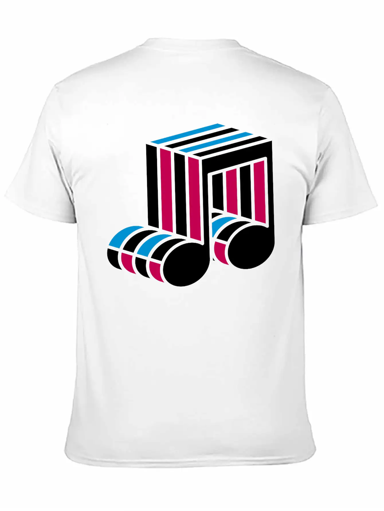 Music Note Colorful Techno Dance Pattern Symbol Co Classic Cotton Tee – Unisex Comfort For Any Season