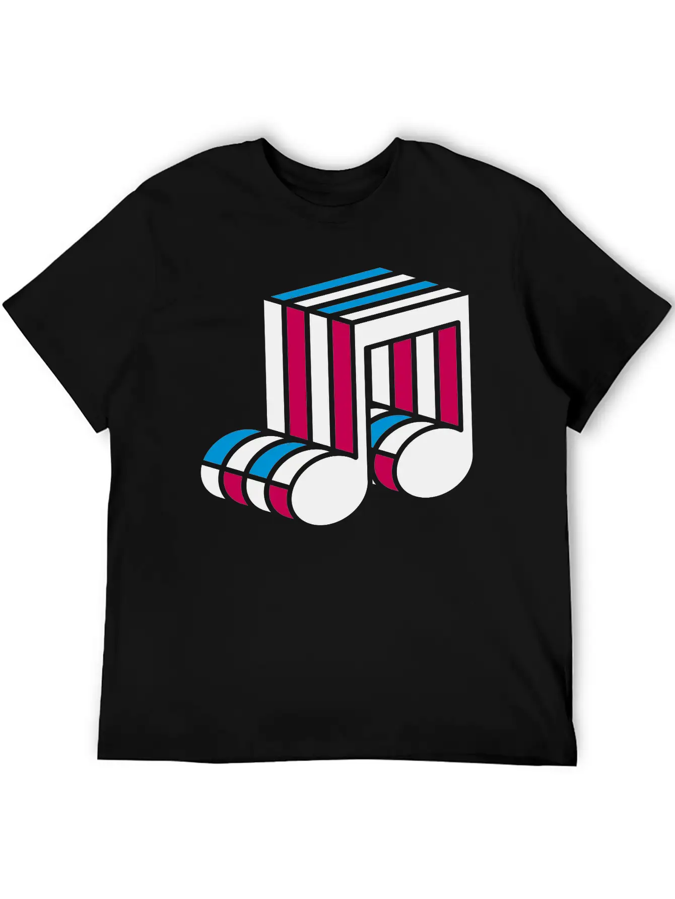 Music Note Colorful Techno Dance Pattern Symbol Co Classic Cotton Tee – Unisex Comfort For Any Season