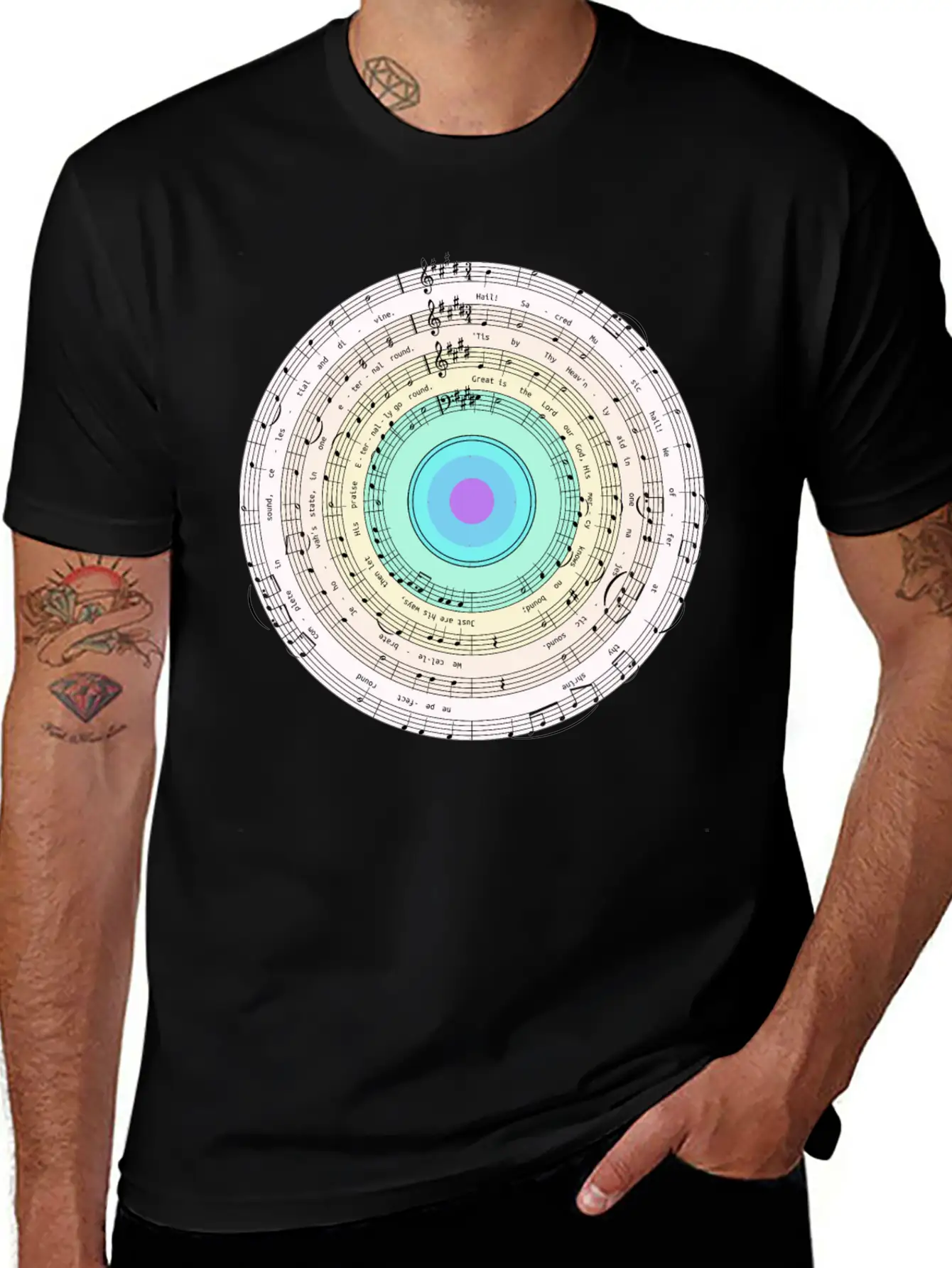 Music Target Casual Graphic T-Shirt – Simple And Comfortable Daily Wear