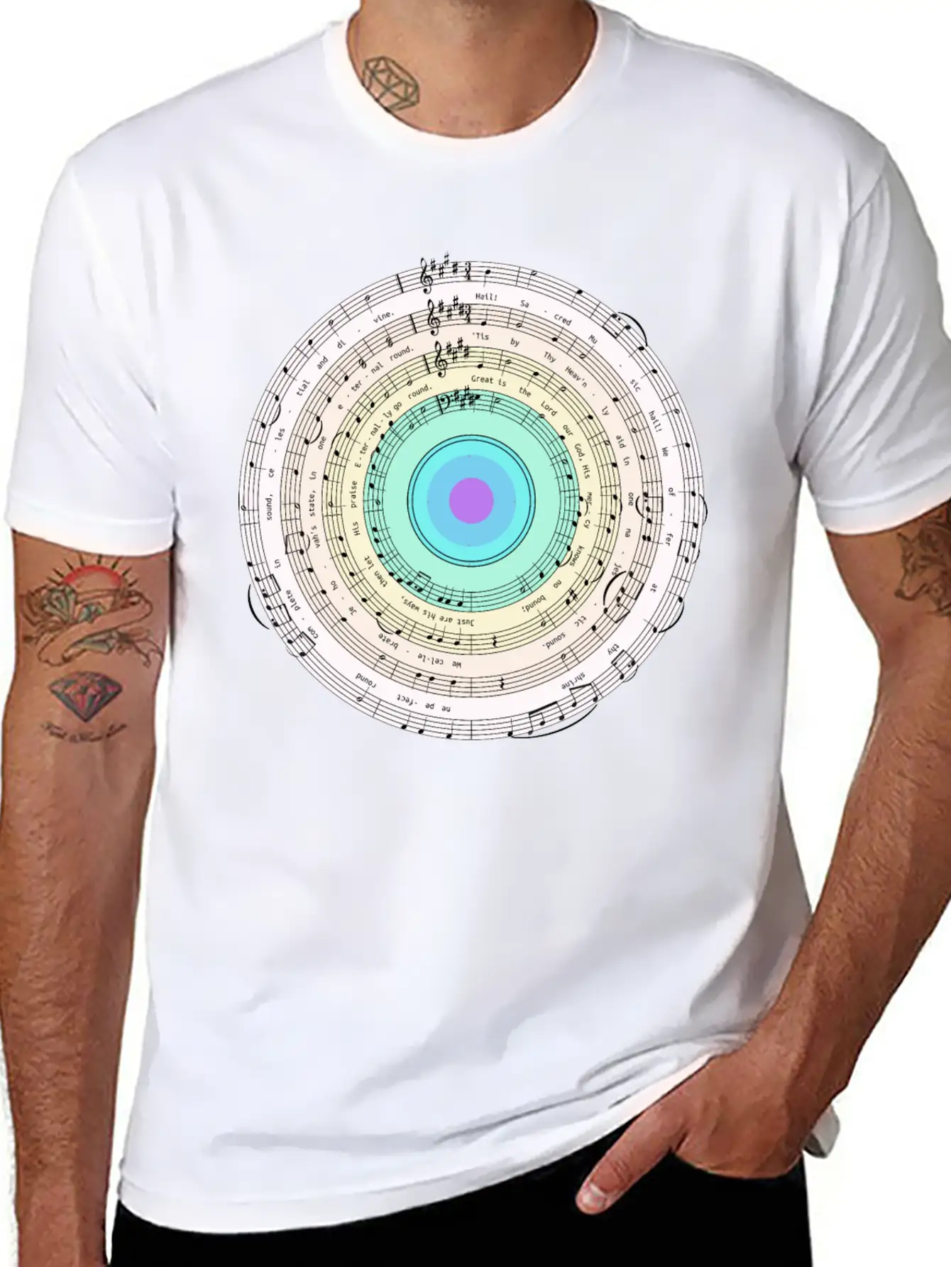 Music Target Casual Graphic T-Shirt – Simple And Comfortable Daily Wear