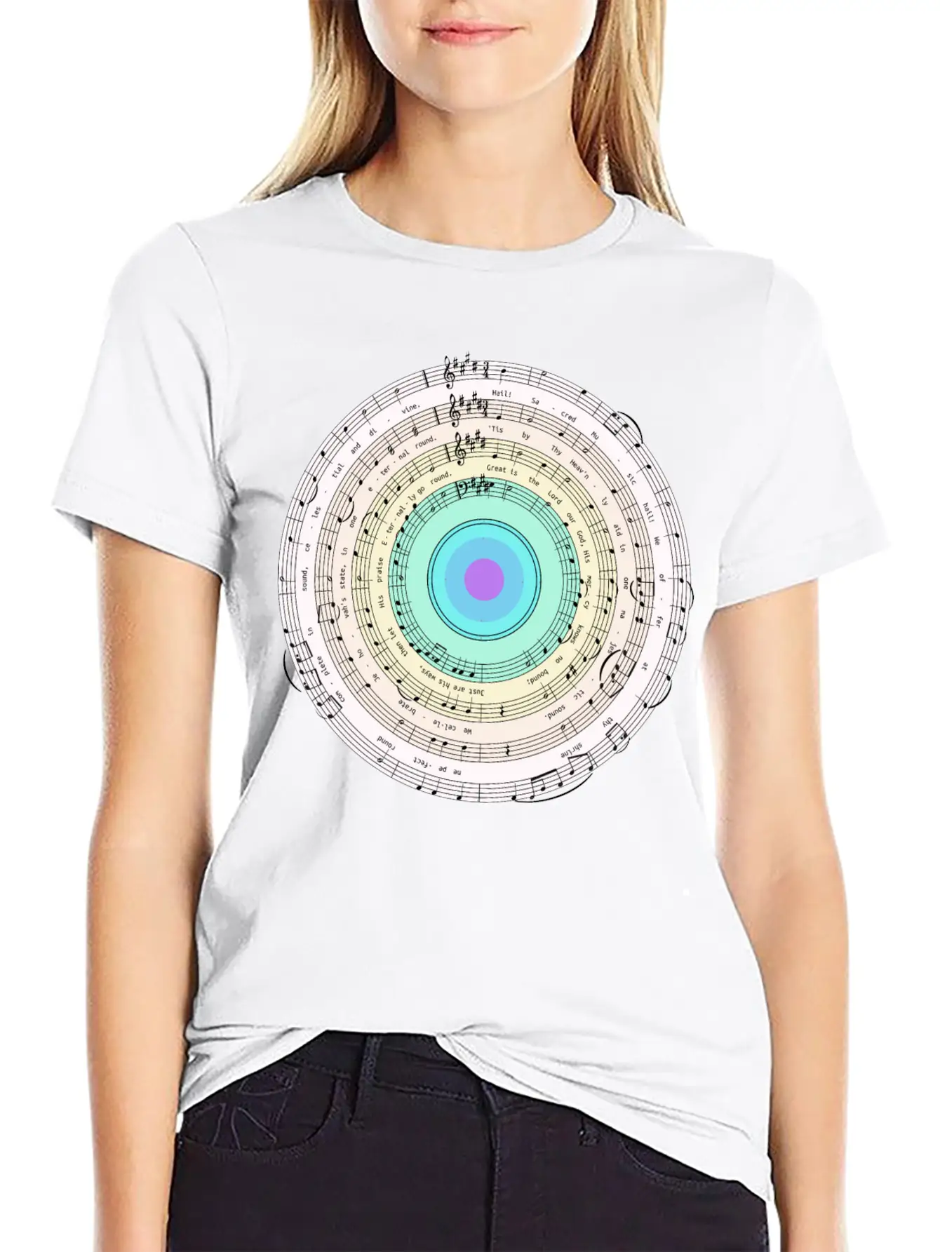 Music Target Casual Graphic T-Shirt – Simple And Comfortable Daily Wear