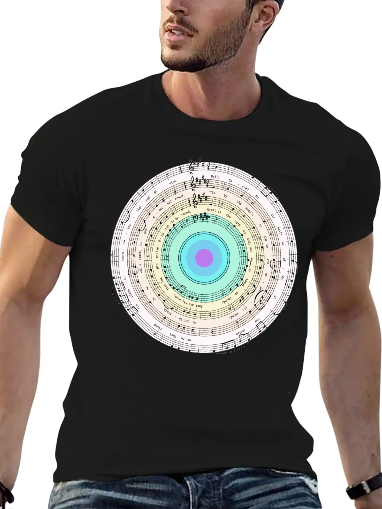Music Target Casual Graphic T-Shirt – Simple And Comfortable Daily Wear