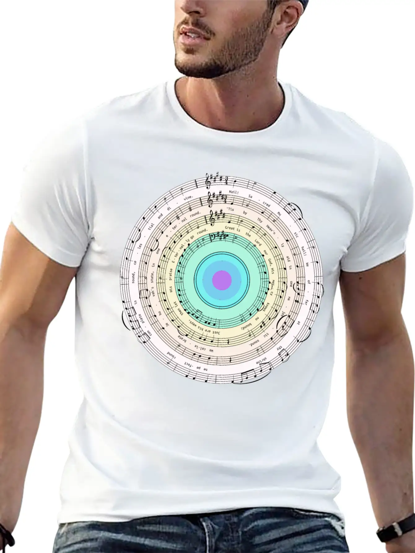Music Target Casual Graphic T-Shirt – Simple And Comfortable Daily Wear