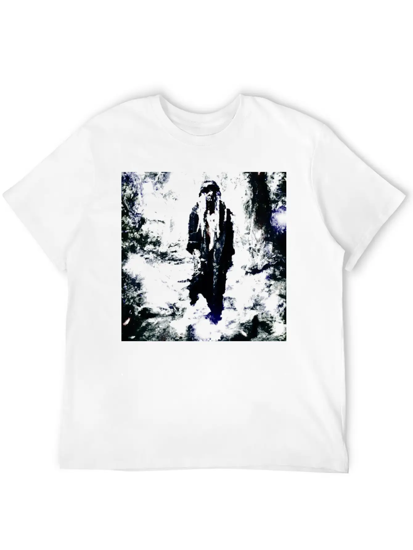 Mysterious Hooded Figure In Enchanted Forest Classic Cotton Tee – Unisex Comfort For Any Season