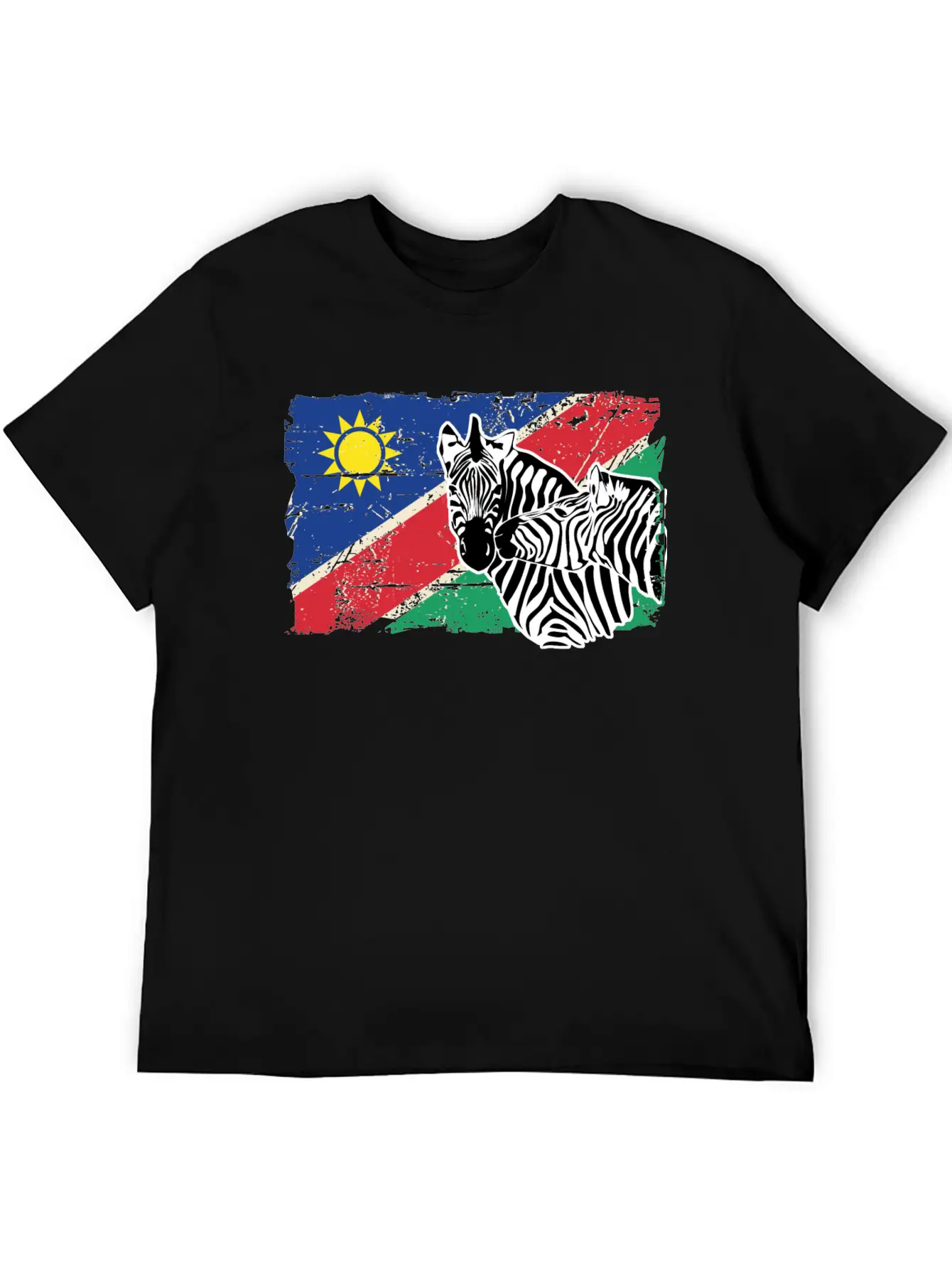Namibia Flag - Zebra Classic Cotton Tee – Unisex Comfort For Any Season