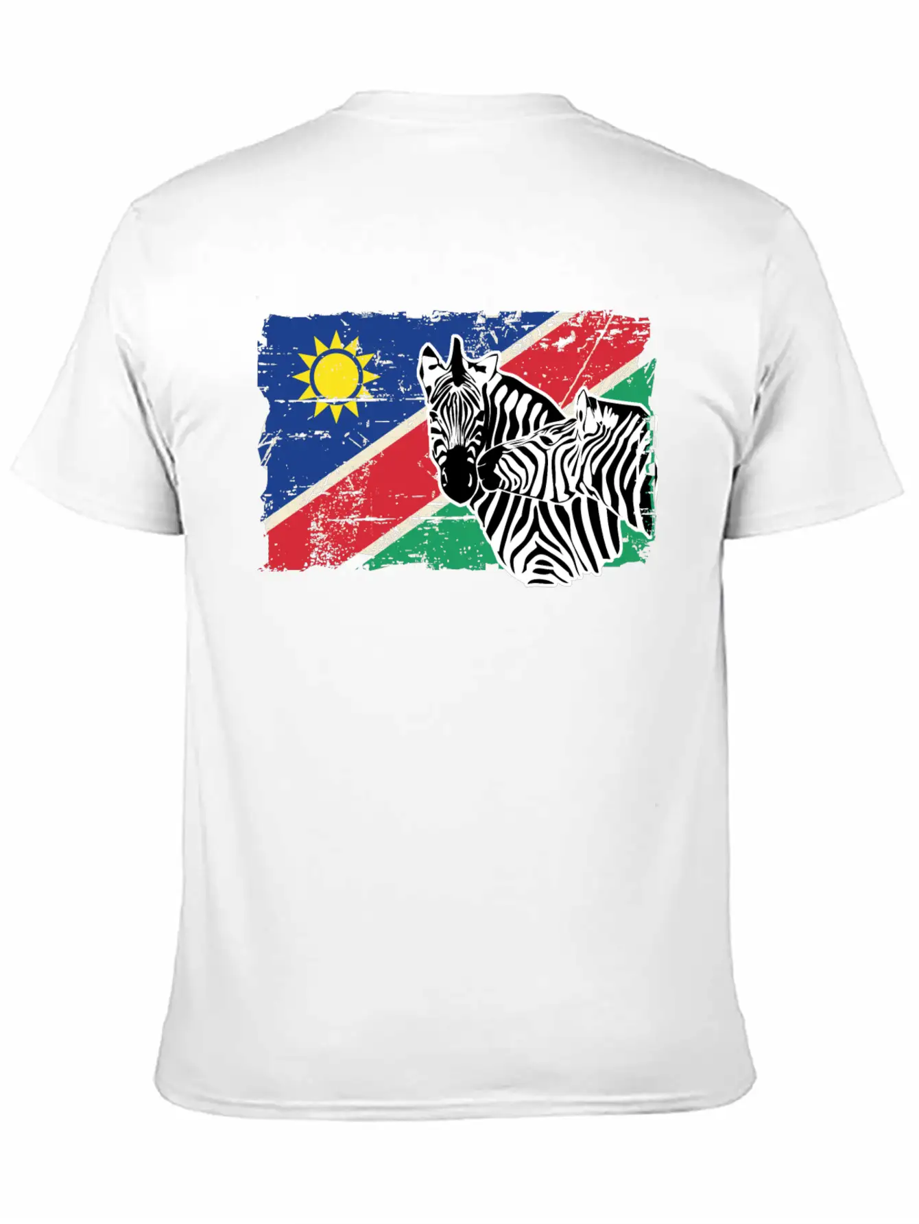 Namibia Flag - Zebra Classic Cotton Tee – Unisex Comfort For Any Season
