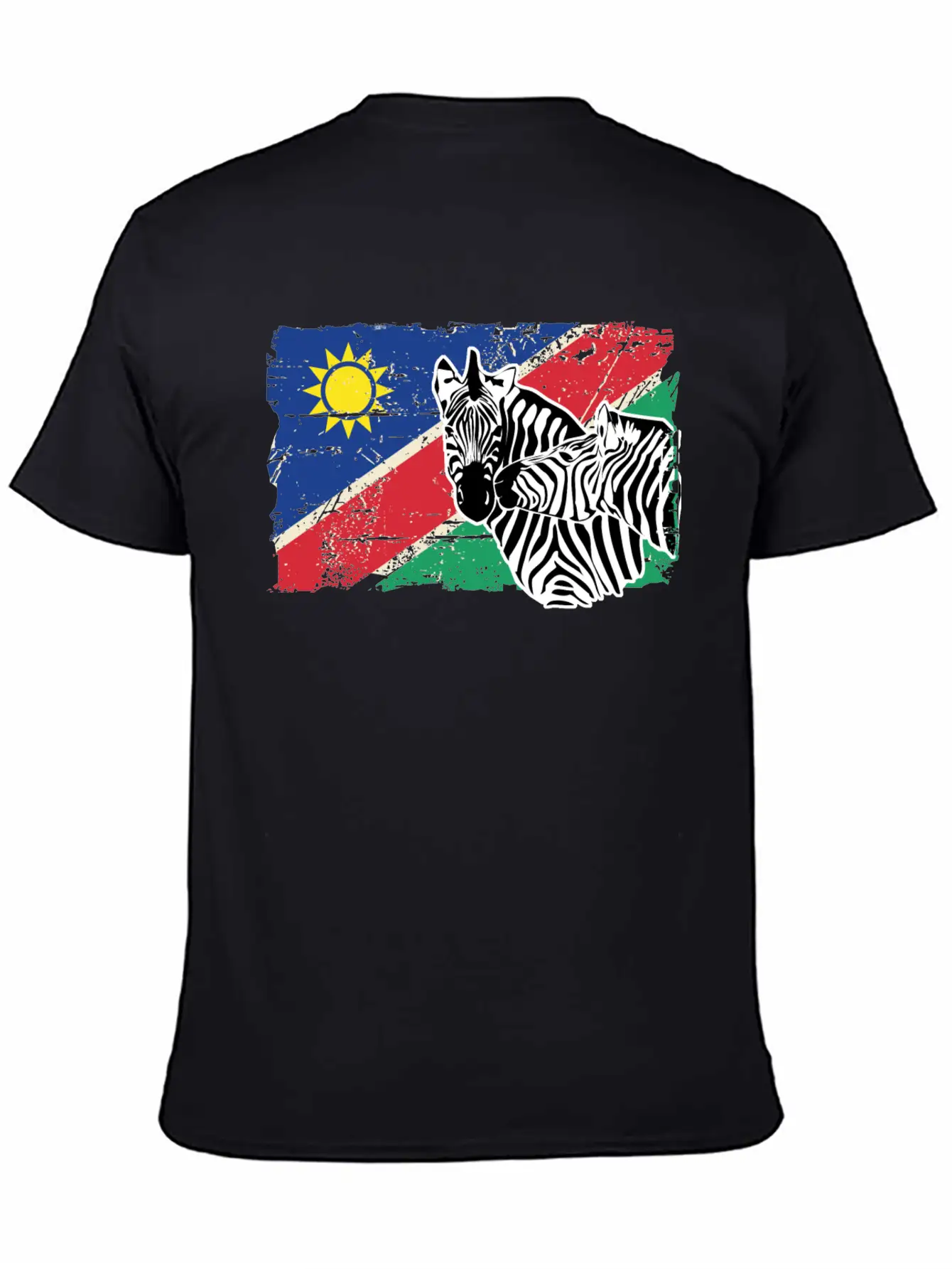 Namibia Flag - Zebra Classic Cotton Tee – Unisex Comfort For Any Season