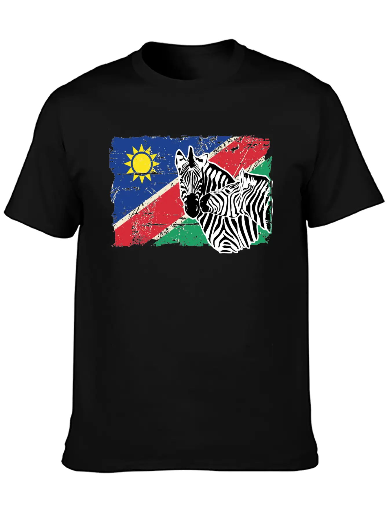 Namibia Flag - Zebra Classic Cotton Tee – Unisex Comfort For Any Season