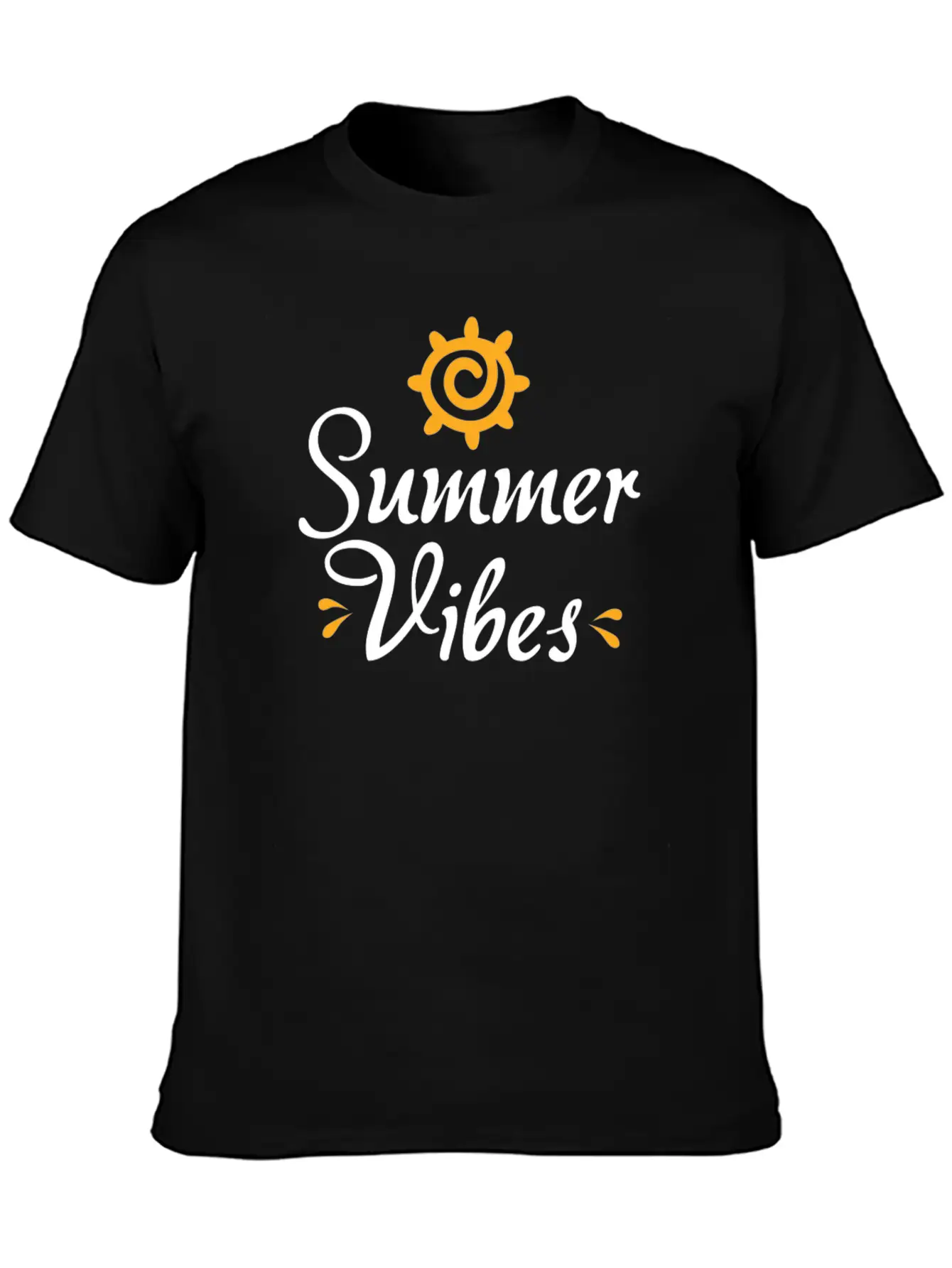Novelty Text Summer Vibes Summer Quote Classic Cotton Tee – Unisex Comfort For Any Season