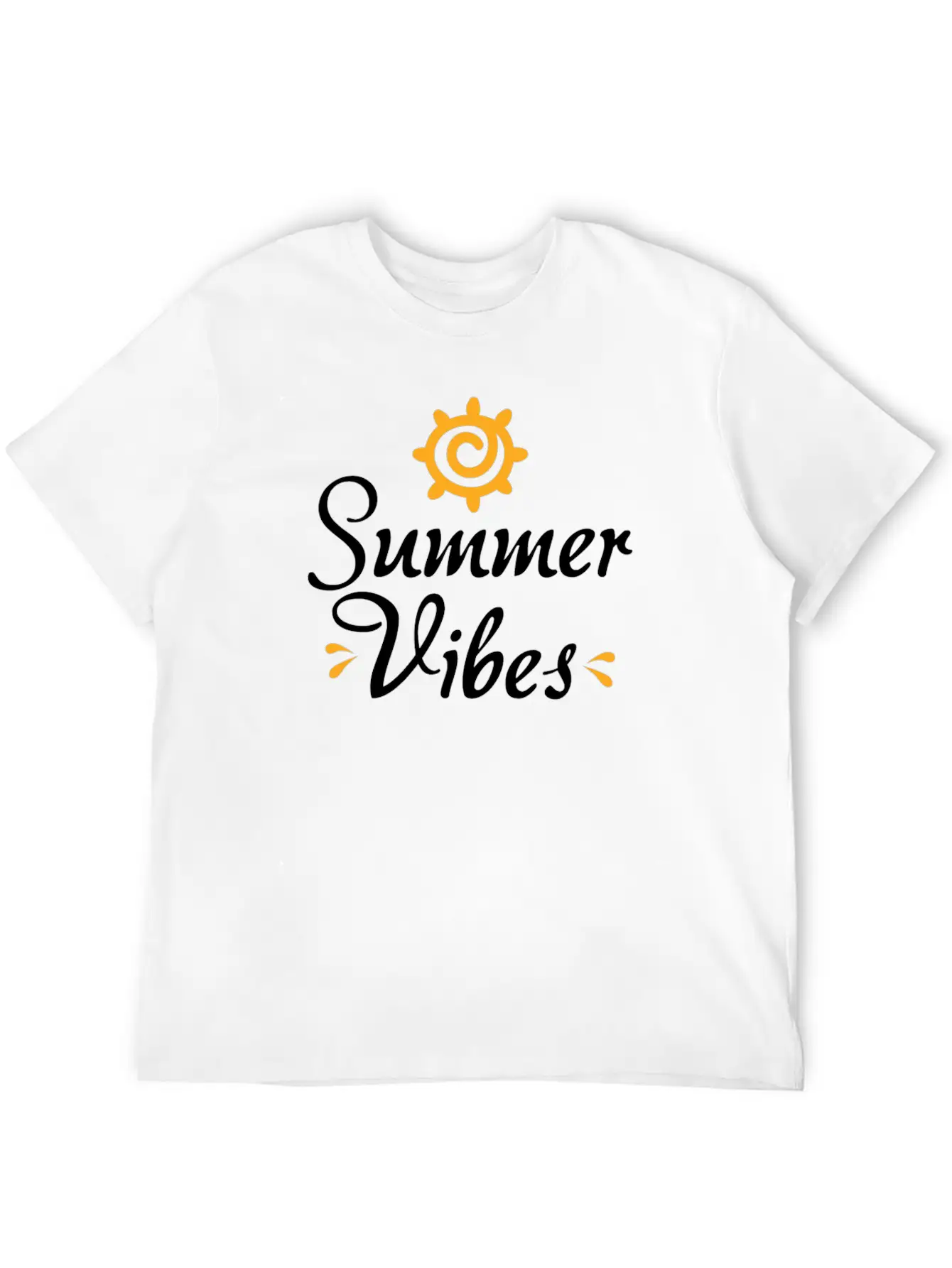Novelty Text Summer Vibes Summer Quote Classic Cotton Tee – Unisex Comfort For Any Season