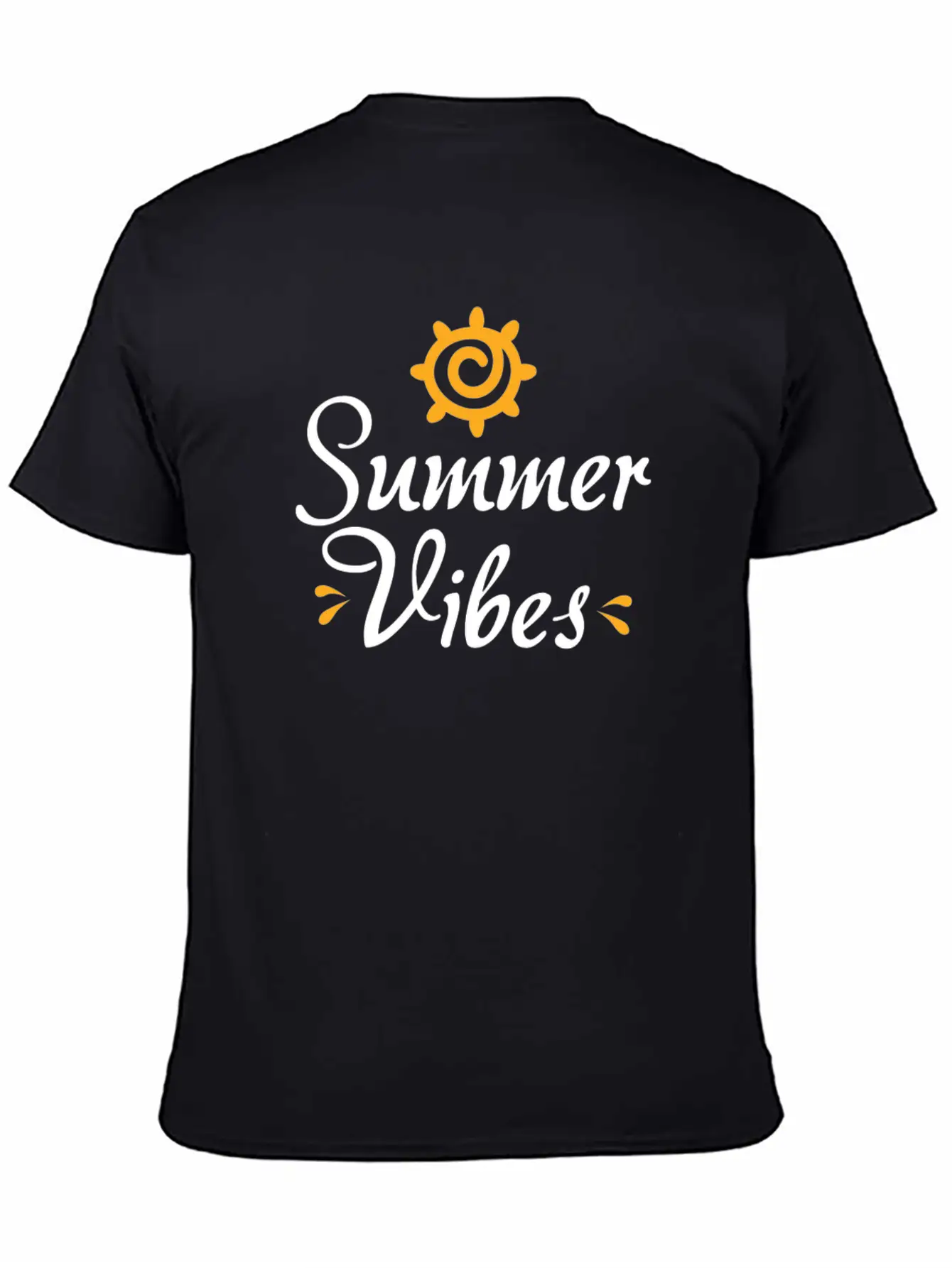 Novelty Text Summer Vibes Summer Quote Classic Cotton Tee – Unisex Comfort For Any Season
