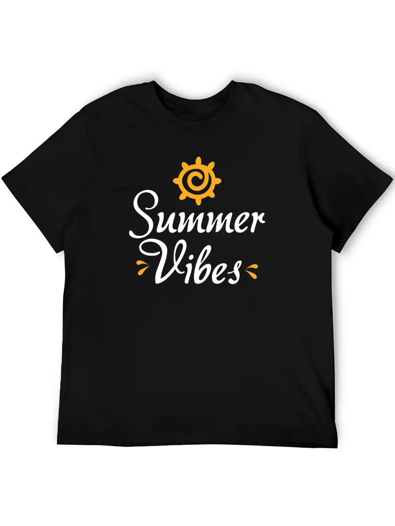 Novelty Text Summer Vibes Summer Quote Classic Cotton Tee – Unisex Comfort For Any Season