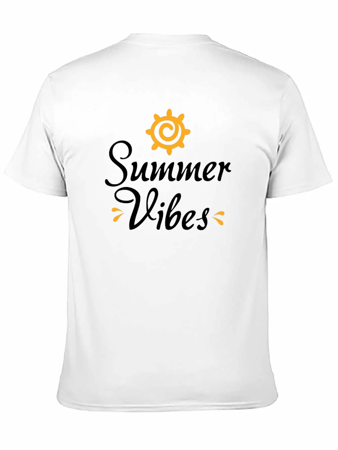 Novelty Text Summer Vibes Summer Quote Classic Cotton Tee – Unisex Comfort For Any Season