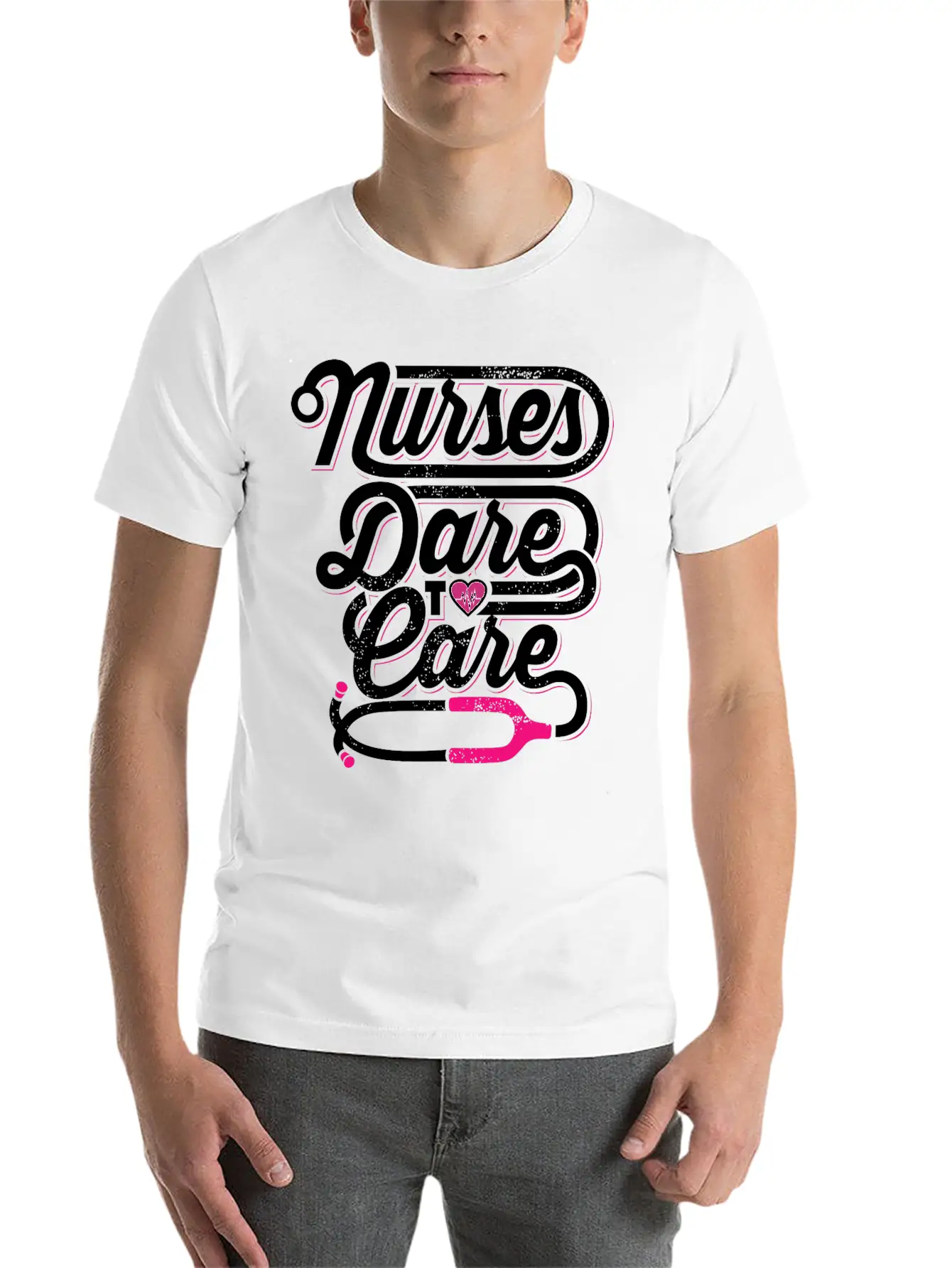 Nurses Dare To Care Nursing Hospital Classic Cotton Tee – Unisex Comfort For Any Season
