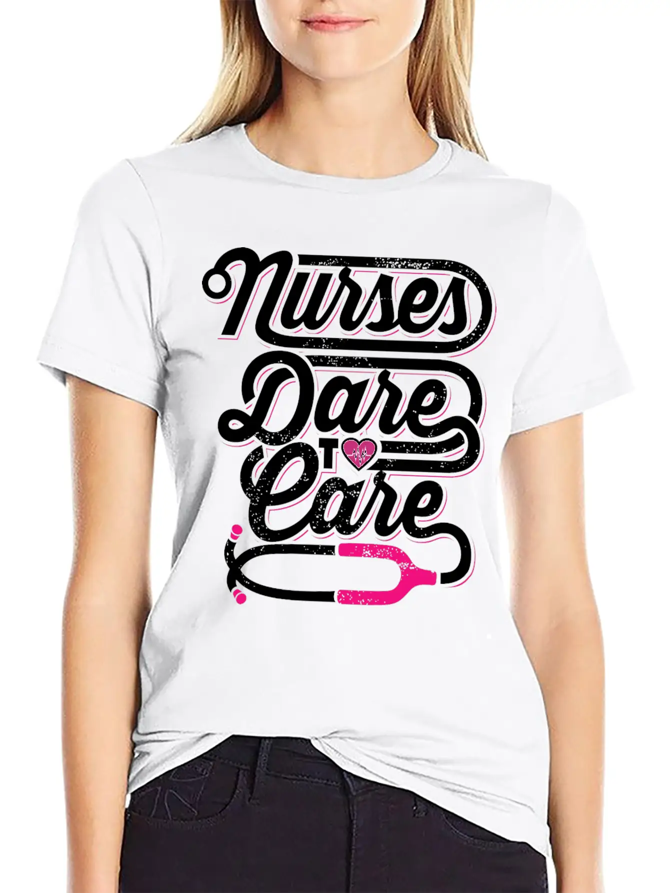 Nurses Dare To Care Nursing Hospital Classic Cotton Tee – Unisex Comfort For Any Season