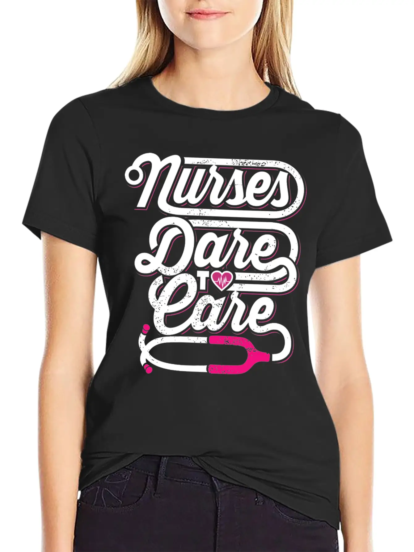 Nurses Dare To Care Nursing Hospital Classic Cotton Tee – Unisex Comfort For Any Season