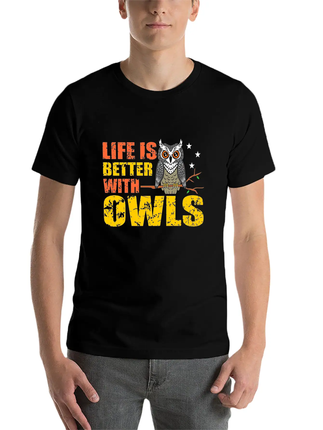 Owl Classic Cotton Tee – Unisex Comfort For Any Season