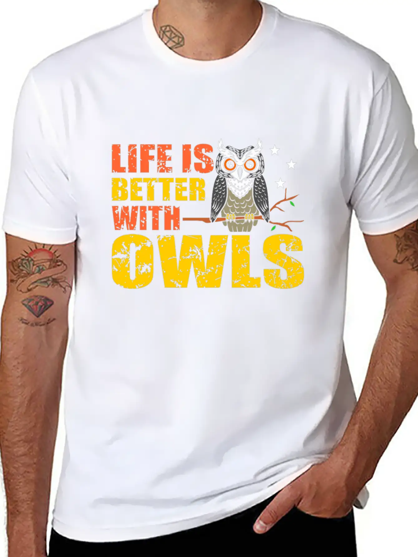 Owl Classic Cotton Tee – Unisex Comfort For Any Season