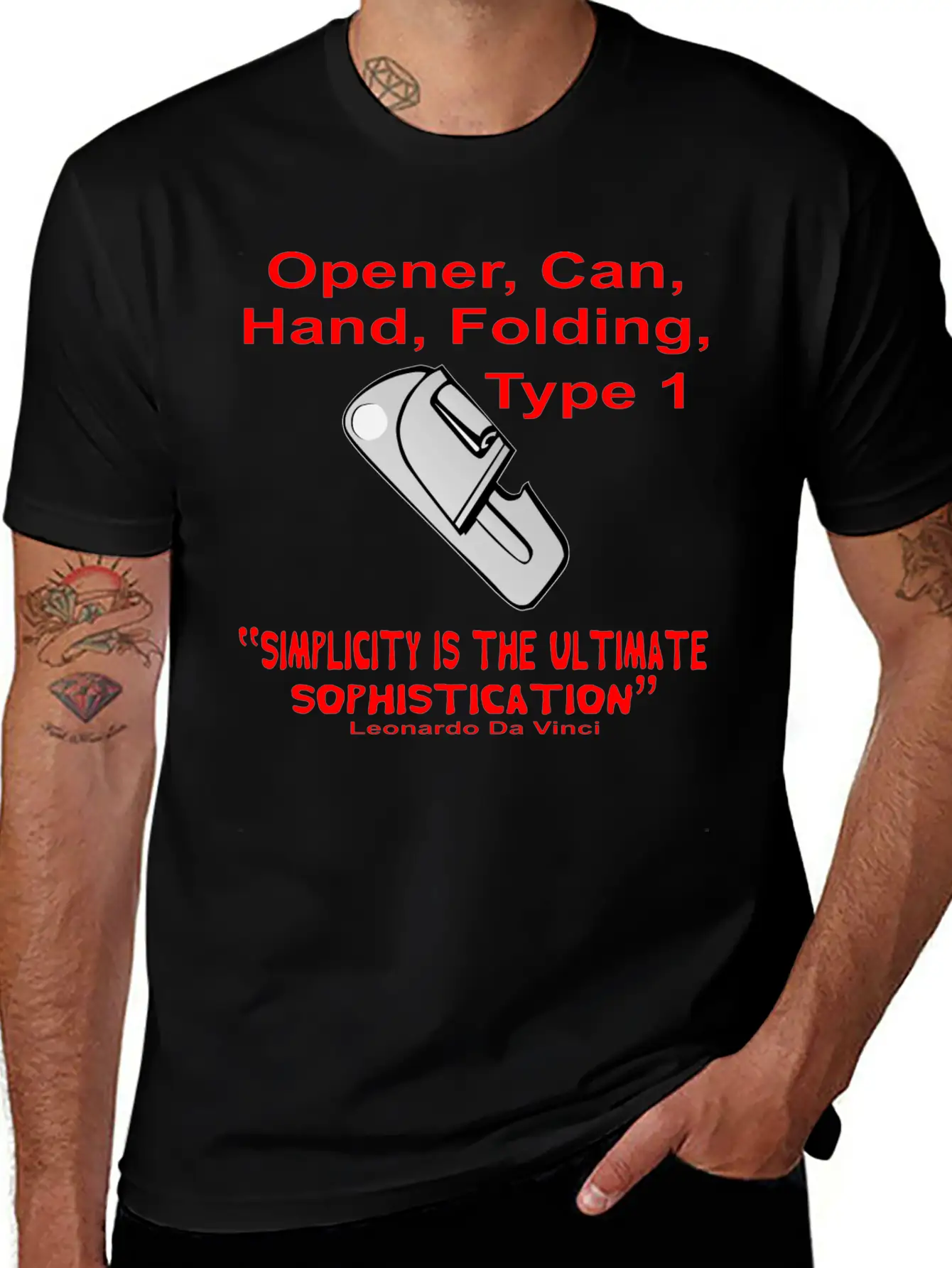 P-38 Simplicity Is The Ultimate Sophistication © Casual Graphic T-Shirt – Simple And Comfortable Daily Wear