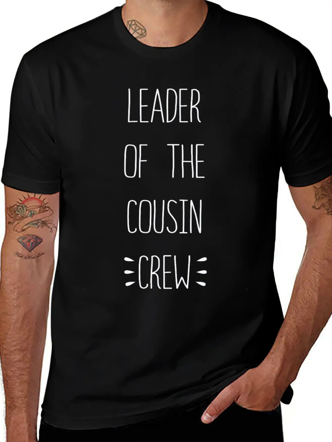 Perfect Of The Family Leader Of The Cousin Crew Casual Graphic T-Shirt – Simple And Comfortable Daily Wear