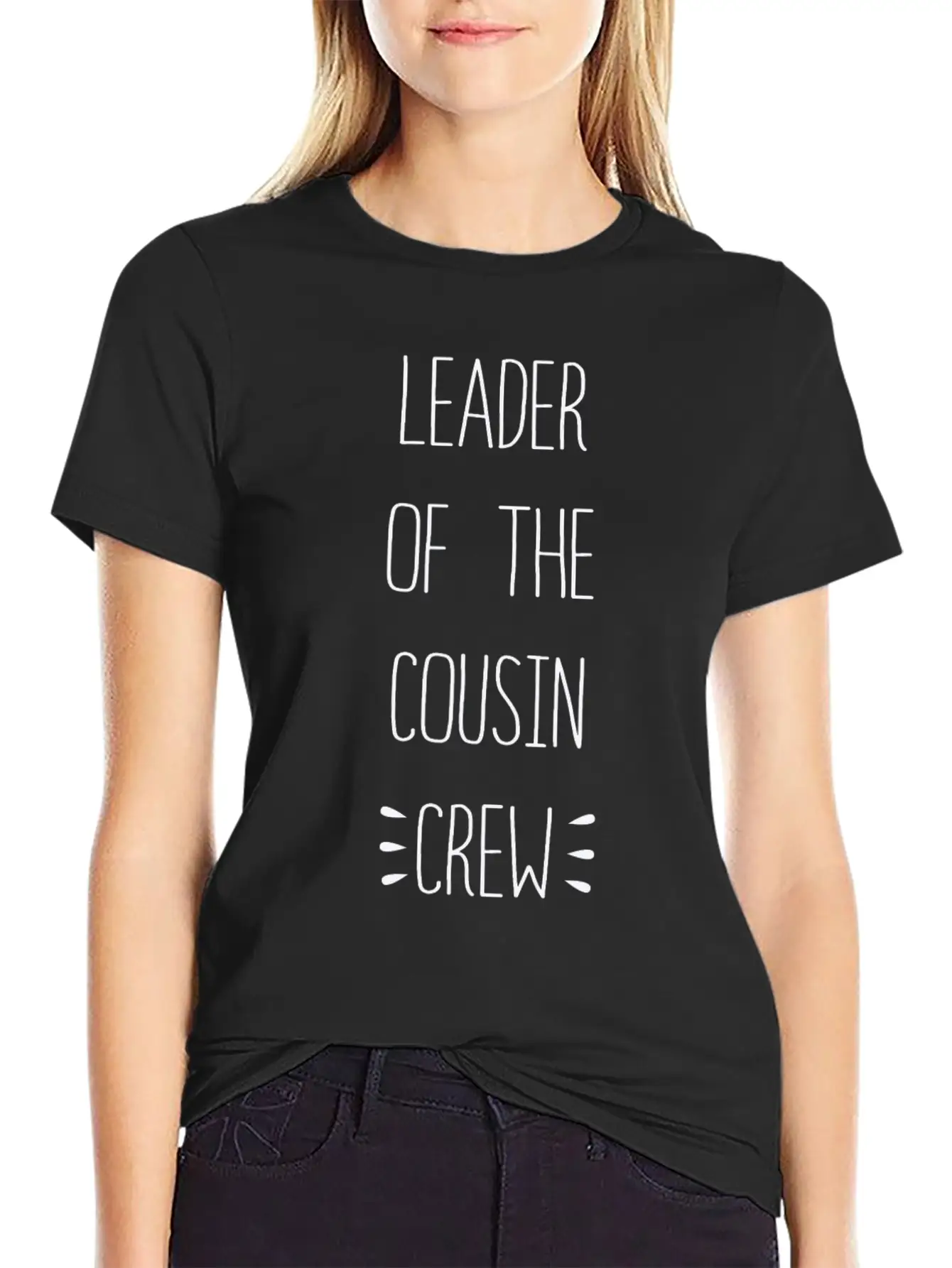 Perfect Of The Family Leader Of The Cousin Crew Casual Graphic T-Shirt – Simple And Comfortable Daily Wear