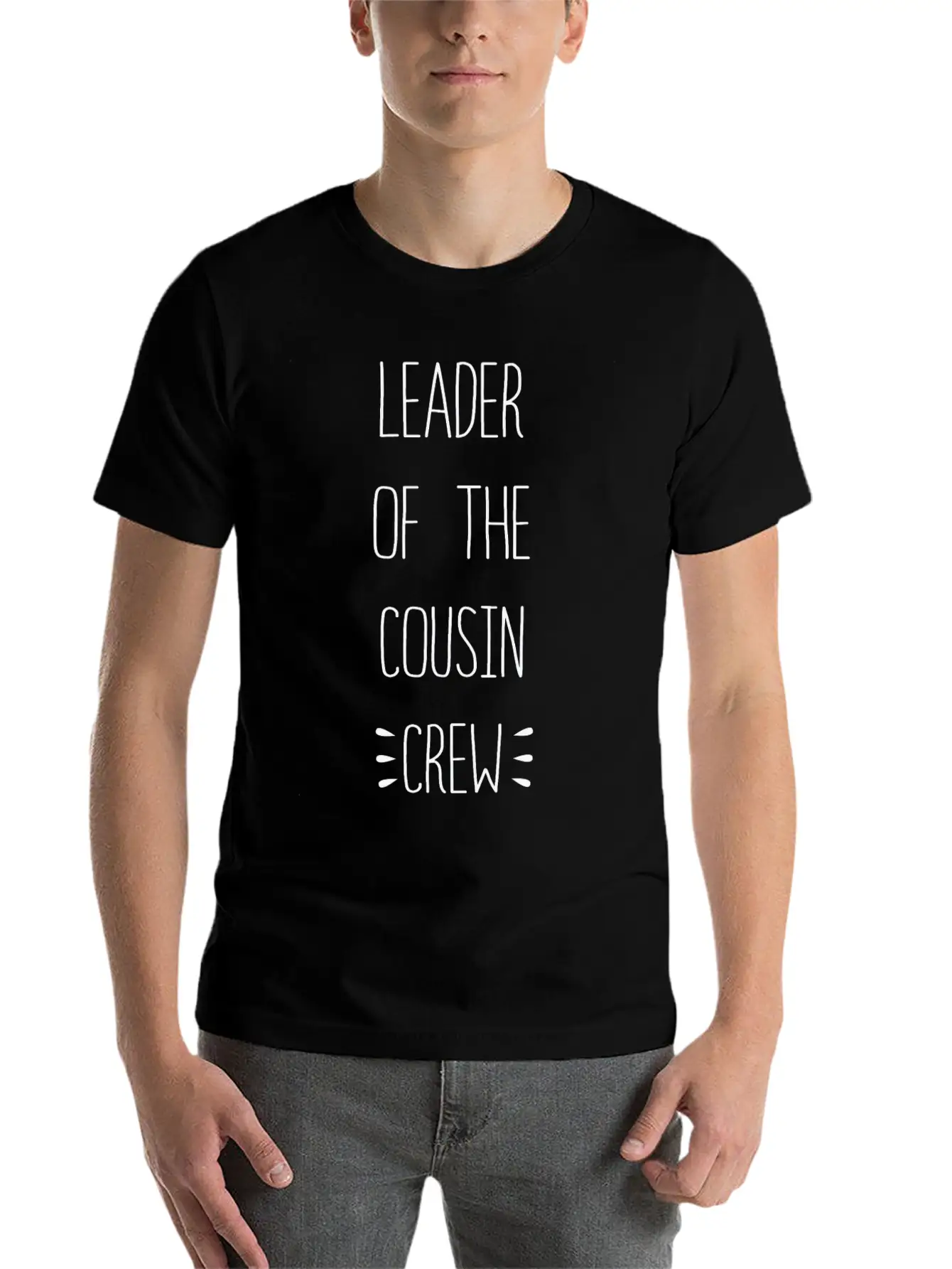 Perfect Of The Family Leader Of The Cousin Crew Casual Graphic T-Shirt – Simple And Comfortable Daily Wear
