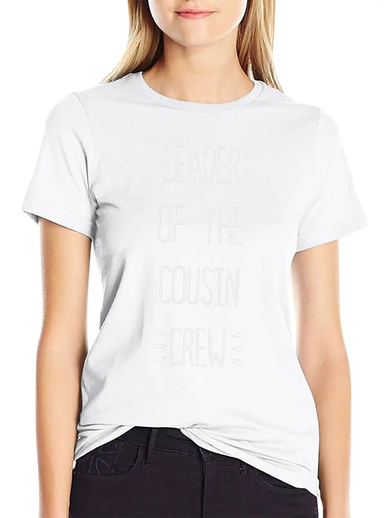 Perfect Of The Family Leader Of The Cousin Crew Casual Graphic T-Shirt – Simple And Comfortable Daily Wear