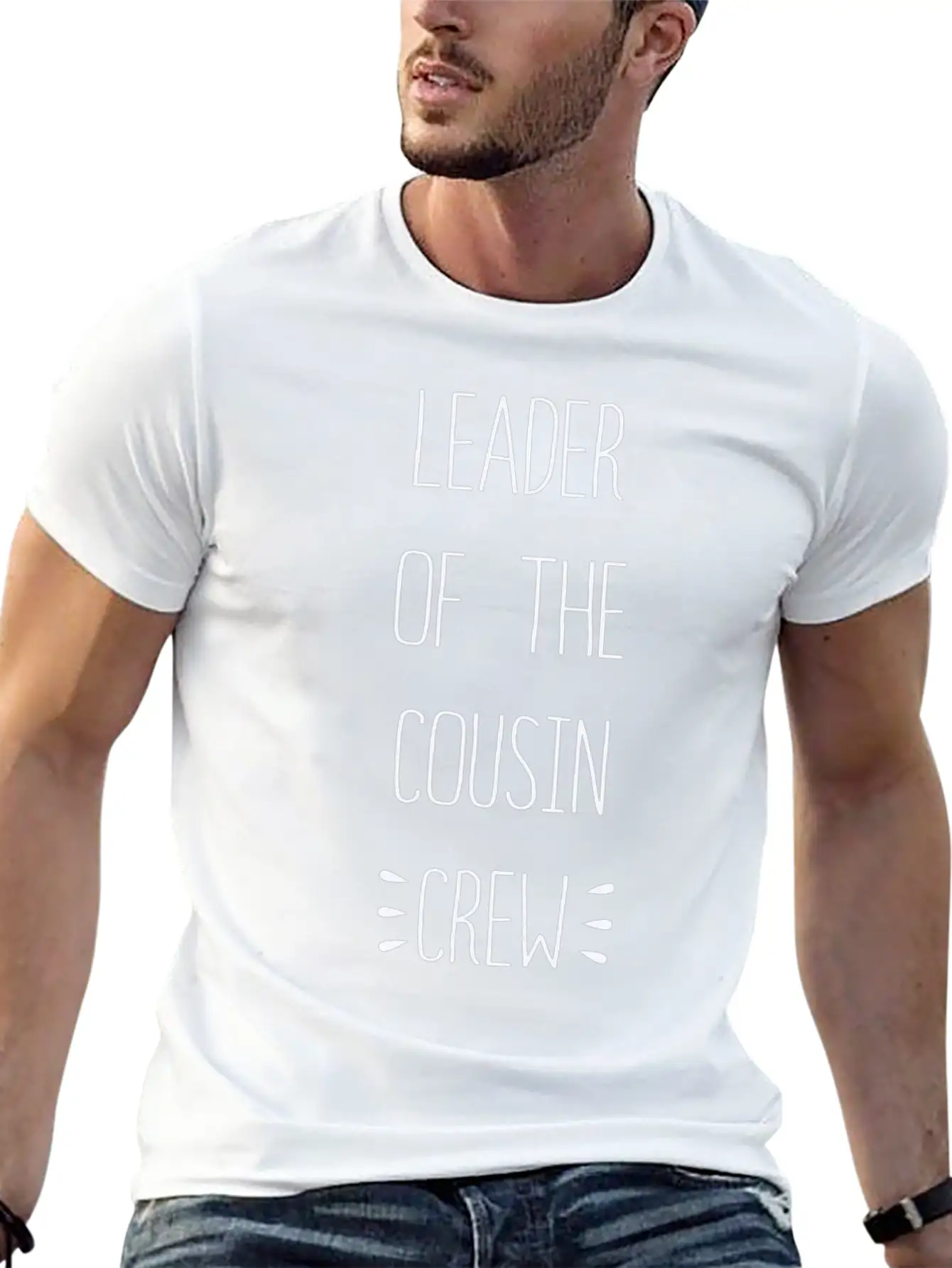 Perfect Of The Family Leader Of The Cousin Crew Casual Graphic T-Shirt – Simple And Comfortable Daily Wear