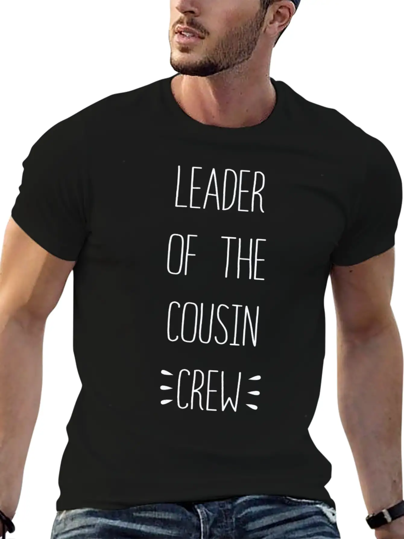 Perfect Of The Family Leader Of The Cousin Crew Casual Graphic T-Shirt – Simple And Comfortable Daily Wear