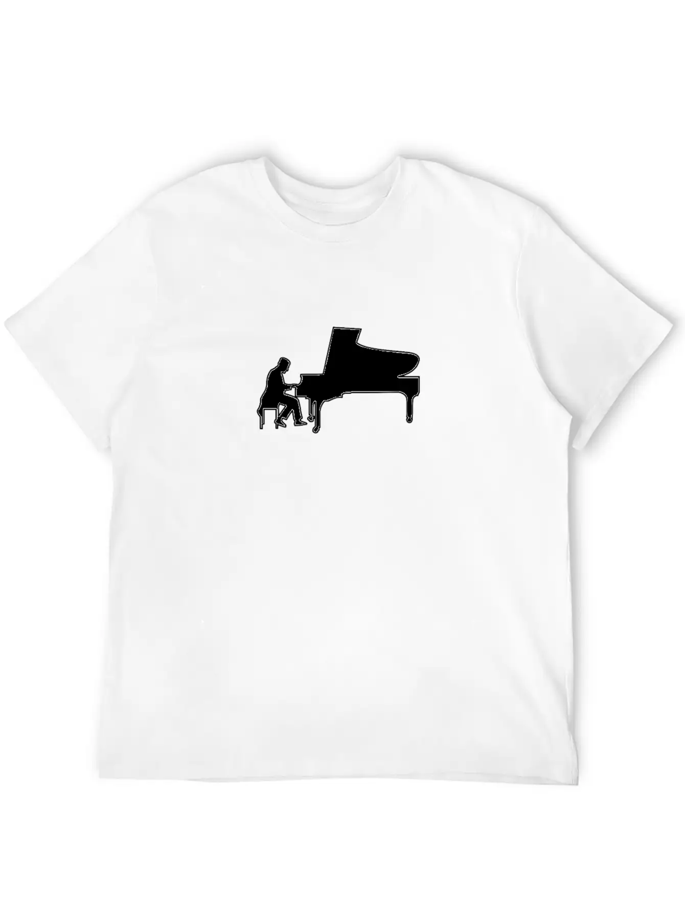 Piano Piano Pianist Musician Casual Graphic T-Shirt – Simple And Comfortable Daily Wear